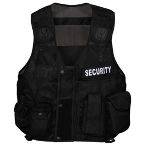 Plain Black Hi Vis Vest