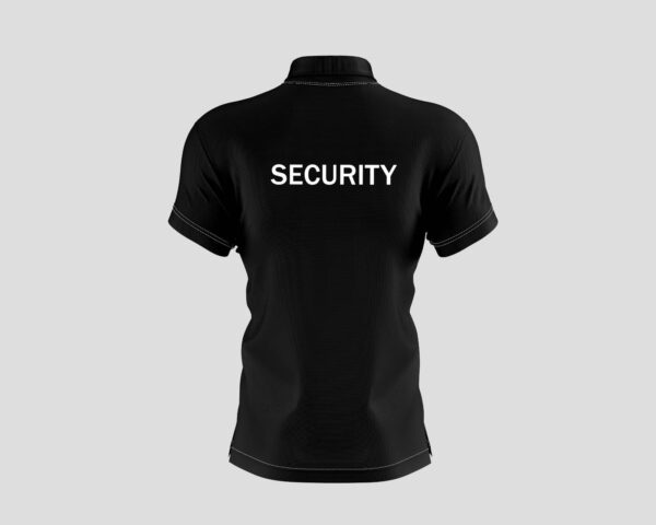 Black and White Security Polo shirt