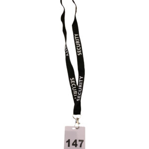Crowd Control Number Lanyards