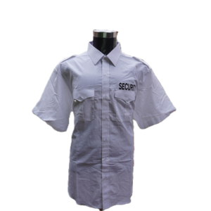 White security guard dress shirt