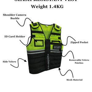 YELLOW AND BLACK STAB AND SLASH RESISTANT