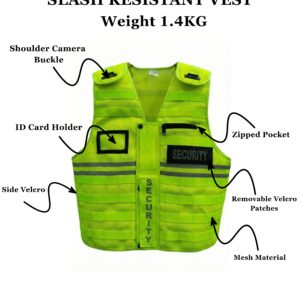 HI VI VIS STAB AND SLASH RESISTANT VEST